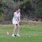 Shelby Hunt competes in a JV golf scramble in Lovell Tuesday night. David Peck