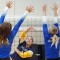 GHS senior Perla Rodriguez Davila watches her spike fly over Lovell defenders during last Tuesday evening’s game in the Buff Gym. Lisa Kunkel